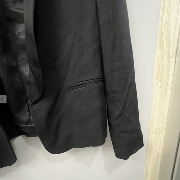 ZARA WOMEN’S LONG SLEEVE BLAZER, SIZE US XS, BLACK - Picture 5 of 11